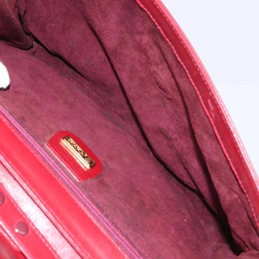 Gucci Vintage Shoulder Bag Red Leather Fair condition - Box View