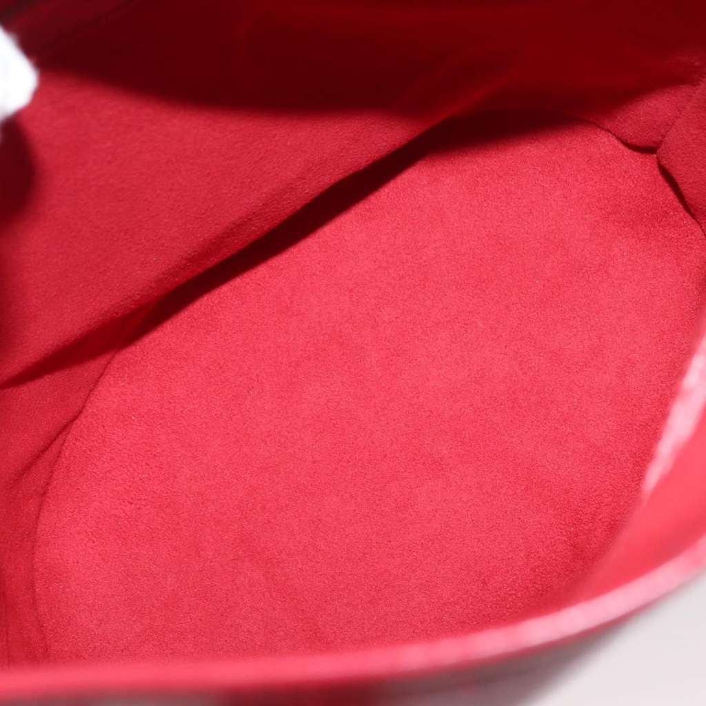 Louis Vuitton Bucket Bag Red Leather Good condition - Box View