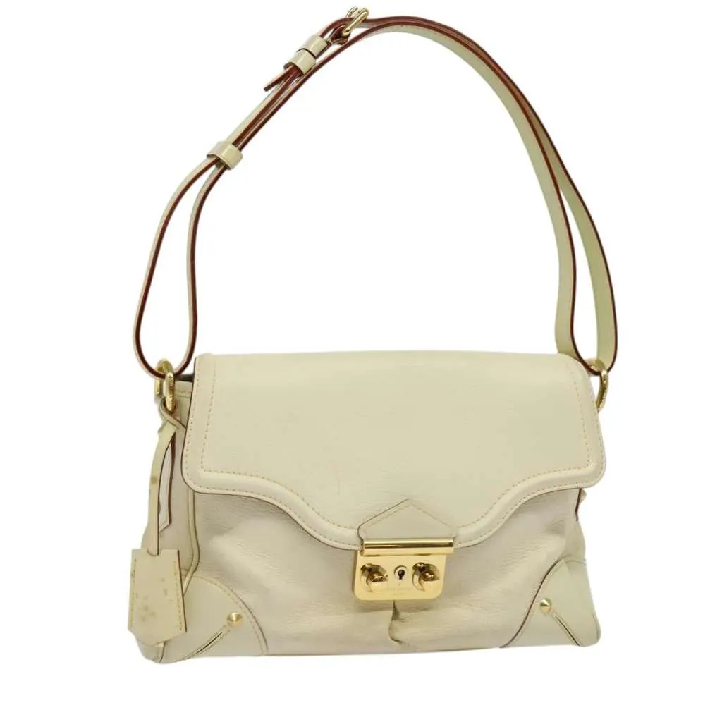 Louis Vuitton Suhali L'Essentiel Handbag White Leather Good - Front View