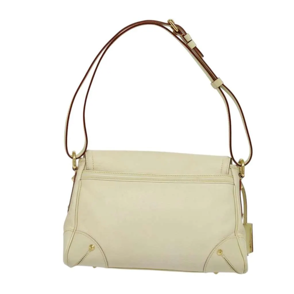 Louis Vuitton Suhali L'Essentiel Handbag White Leather Good - Back View