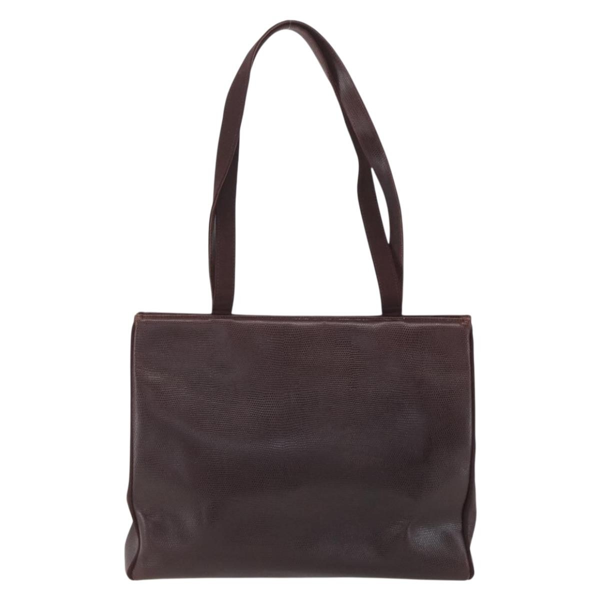 Salvatore Ferragamo Vala tote Brown Leather Fair condition - Back View