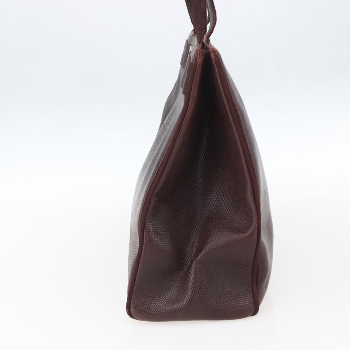 Salvatore Ferragamo Vala tote Brown Leather Fair condition - Model View