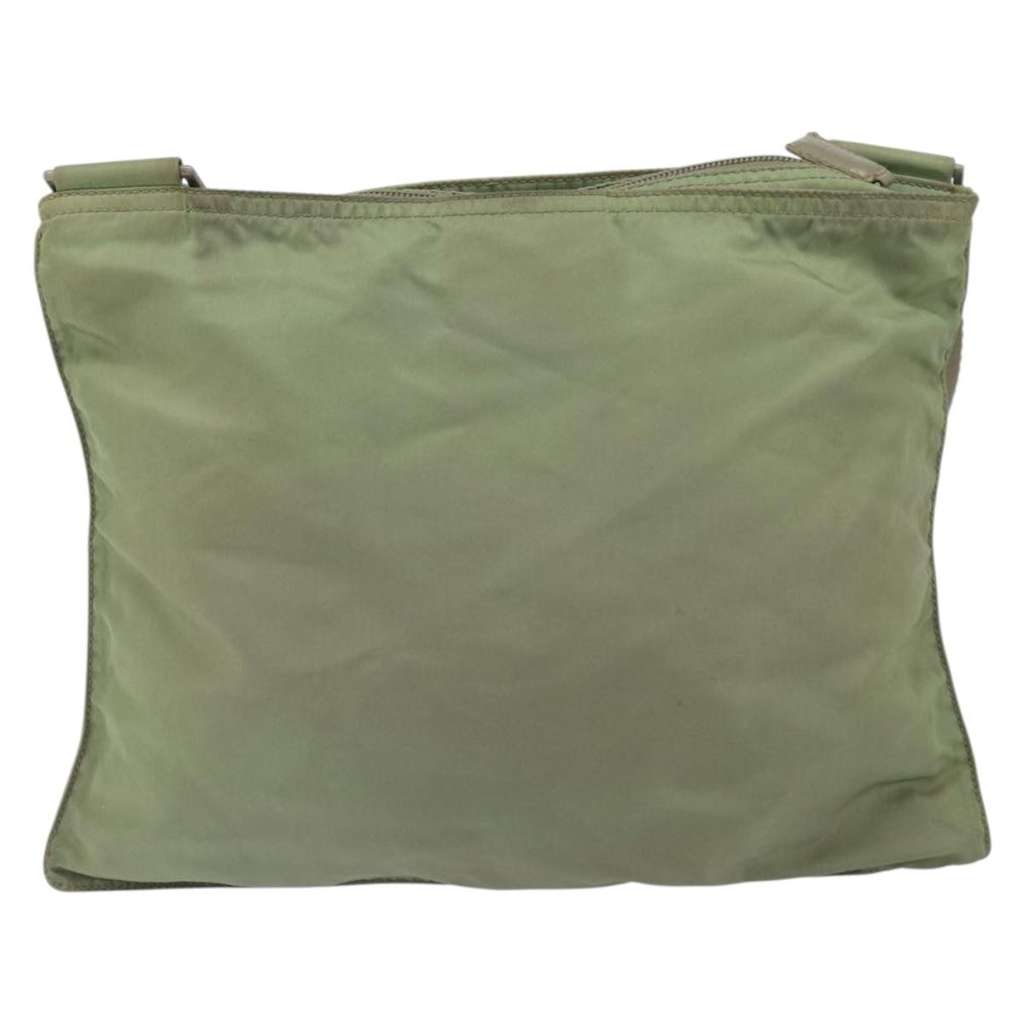 Prada Flat Messenger Bag Green Fair condition - Back View