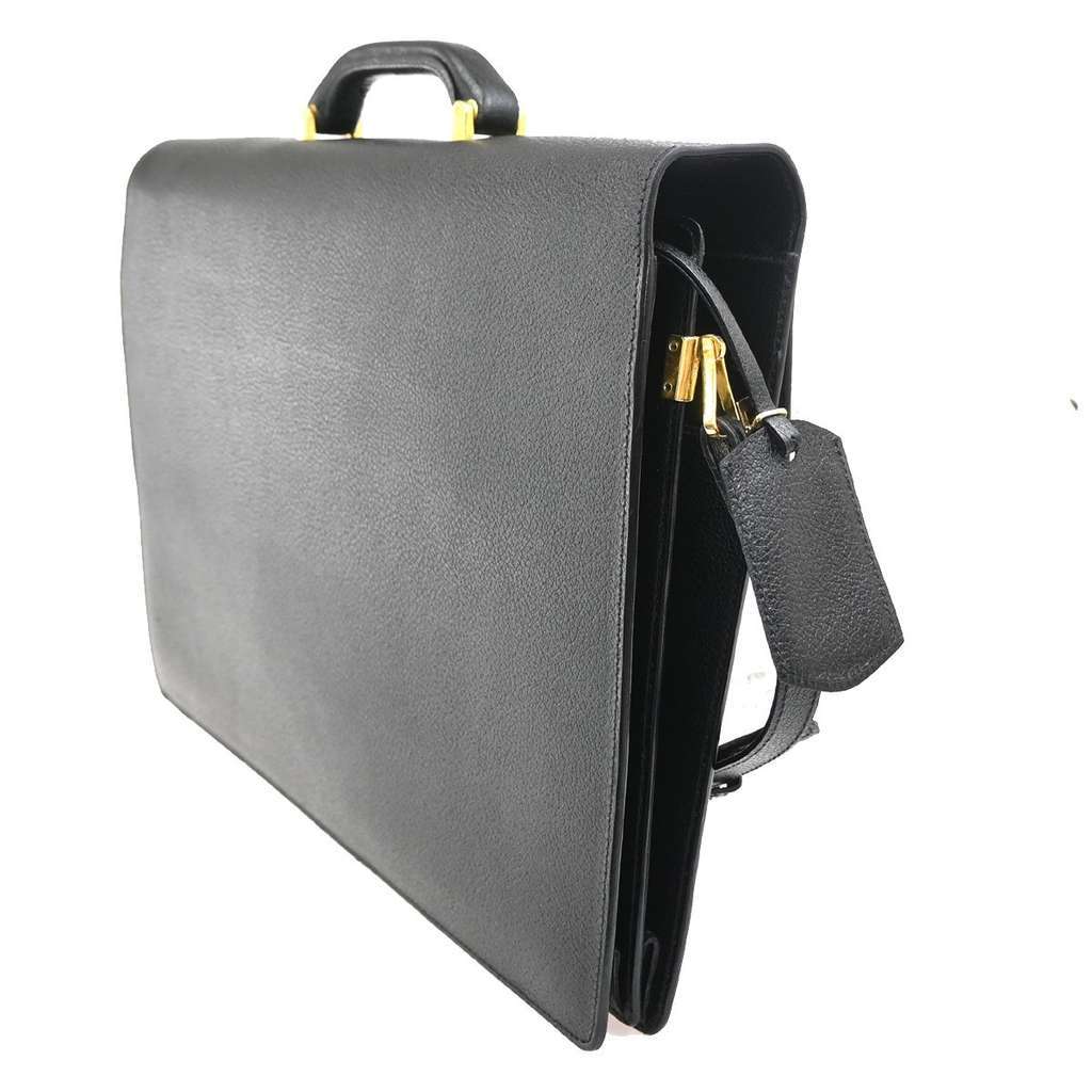 Salvatore Ferragamo Revival Briefcase Black Leather Fair condition - Model View