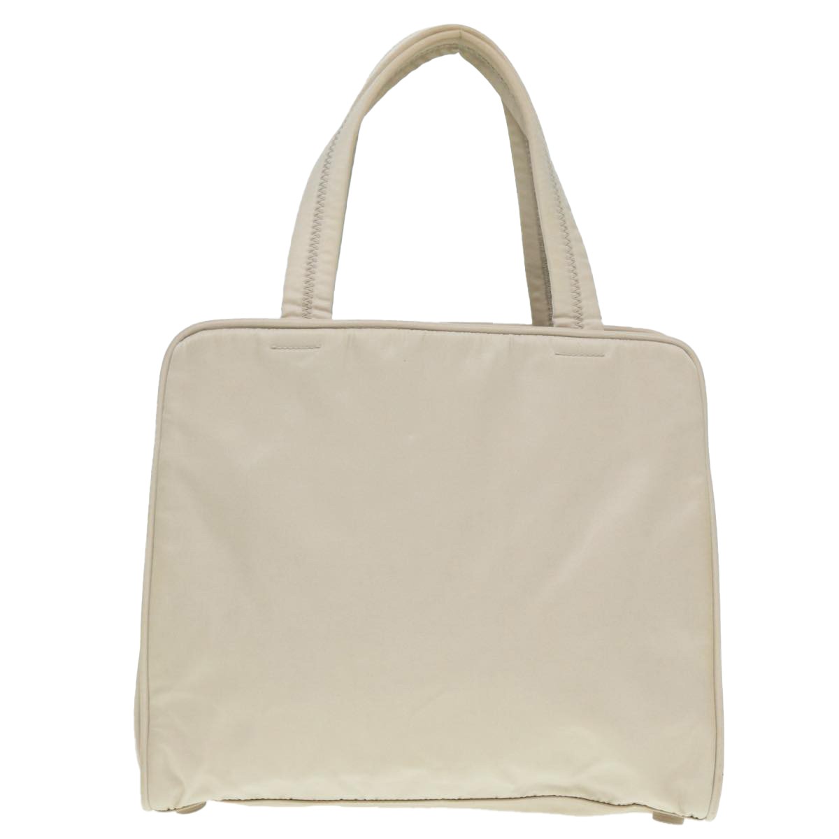 Prada Zip Around Tote Beige Good condition - Back View