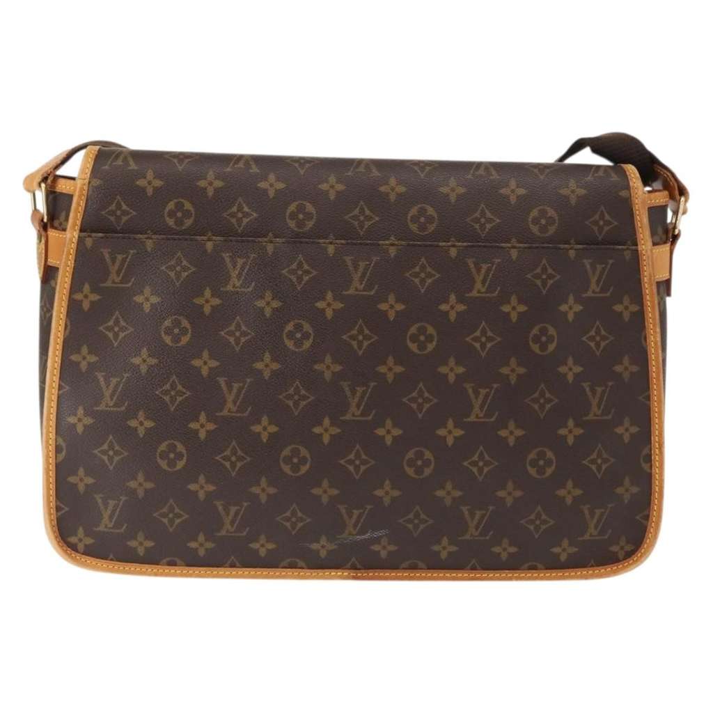 Louis Vuitton Sac Gibeciere Messenger Bag Brown Canvas Good condition - Back View