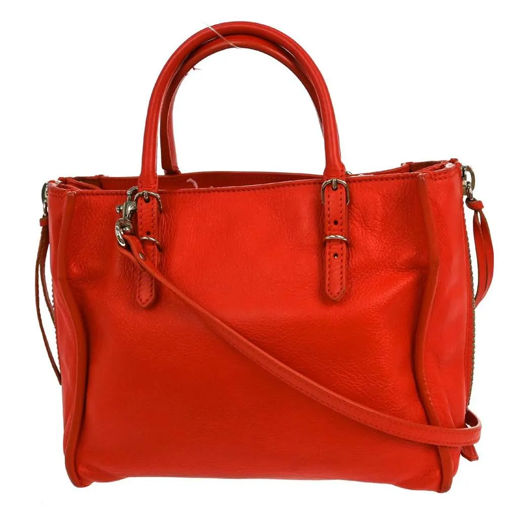 Balenciaga Papier A6 Zip Around Classic Studs Bag Red Leather Good - Back View