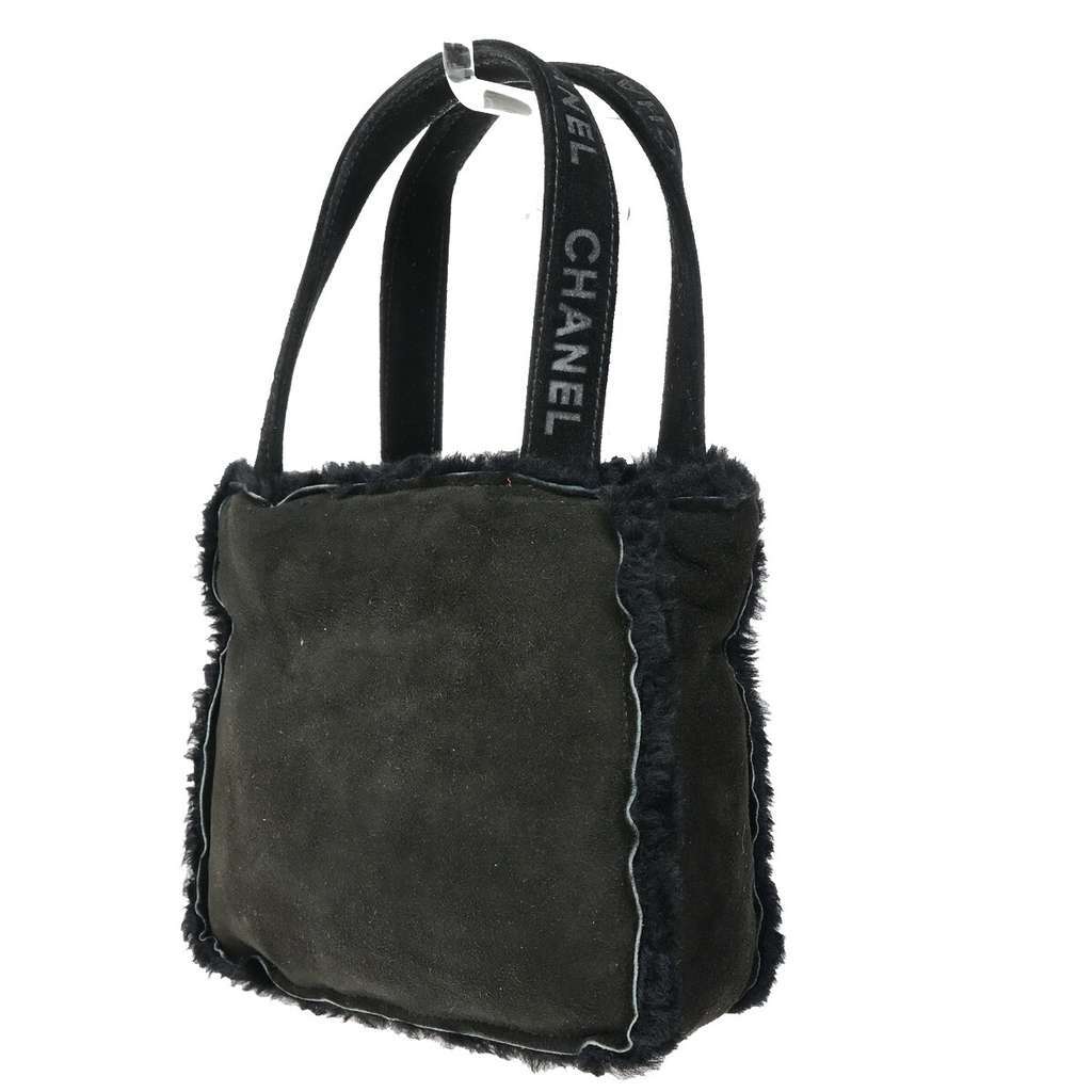 Chanel Fantasy Fur Tote Black Good condition - Back View