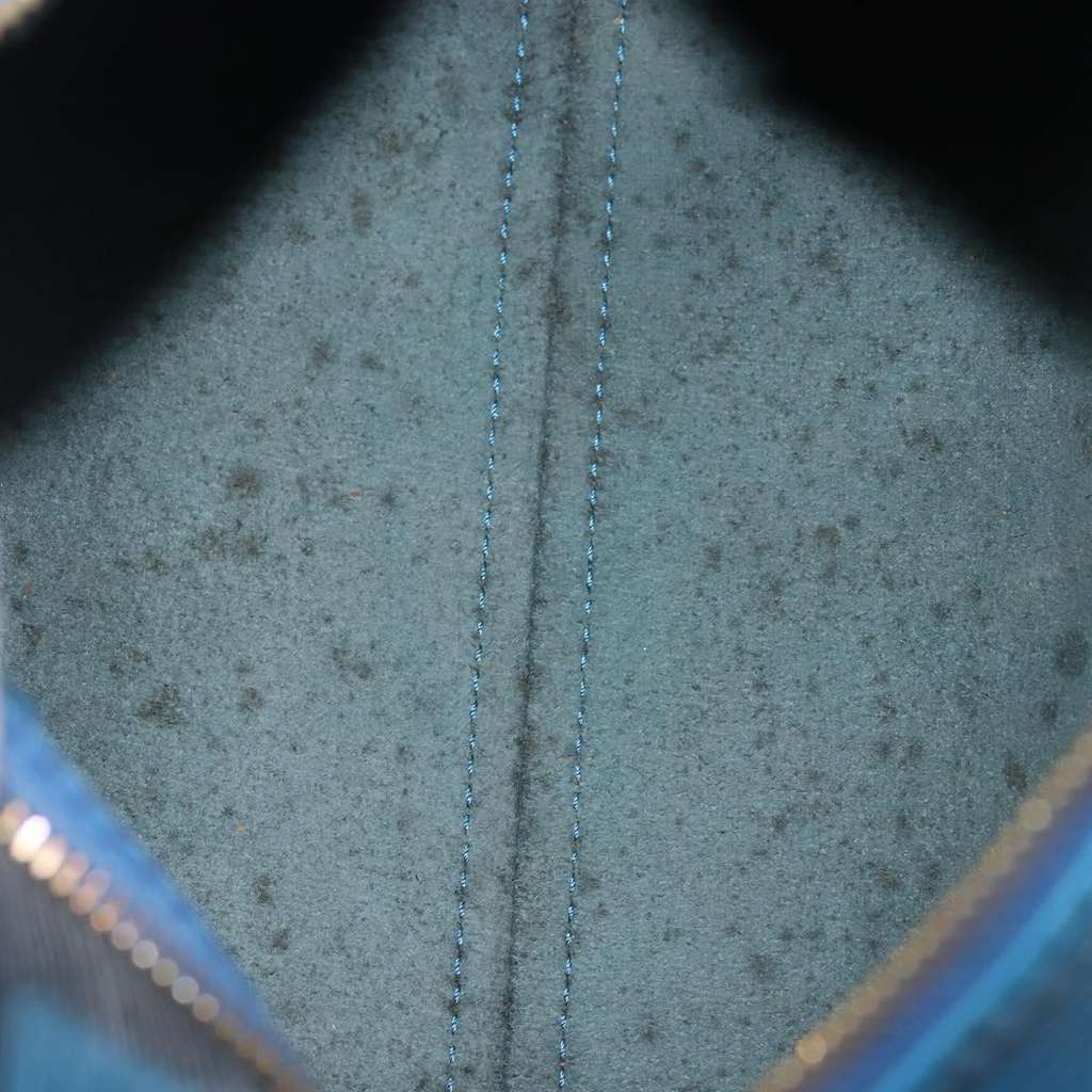 Louis Vuitton Speedy Handbag Blue Leather Good condition - Box View