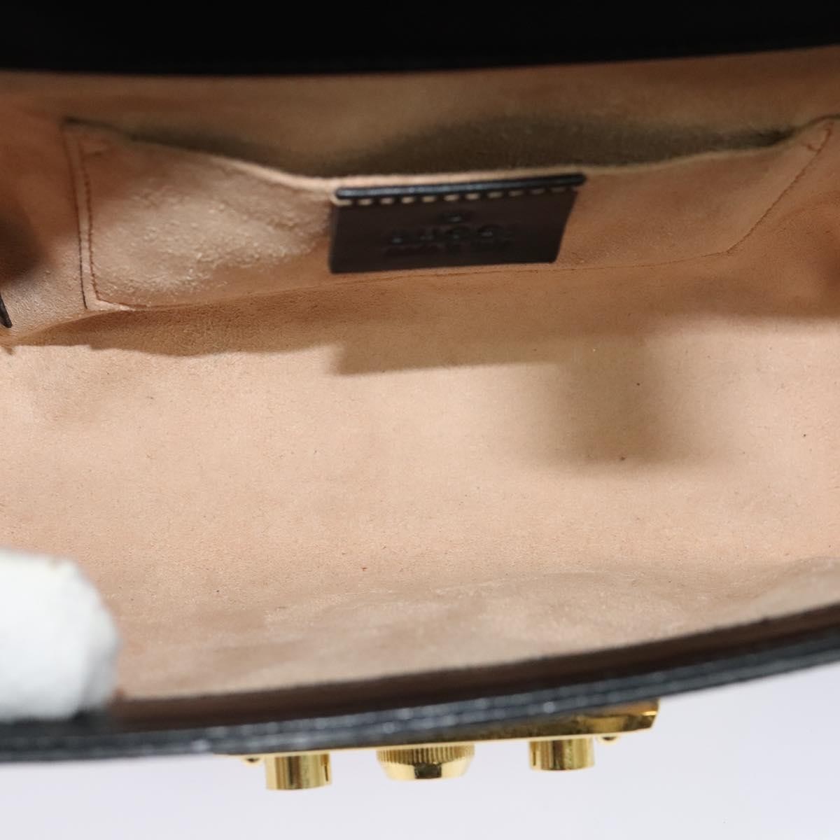 Gucci Padlock Shoulder Bag Beige Canvas Good condition - Box View