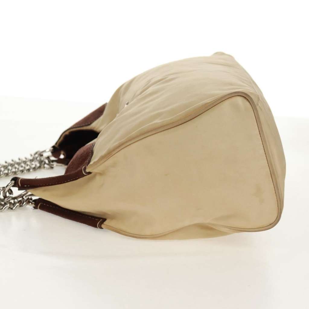 Prada Chain Tote Beige Fair condition - Inside View