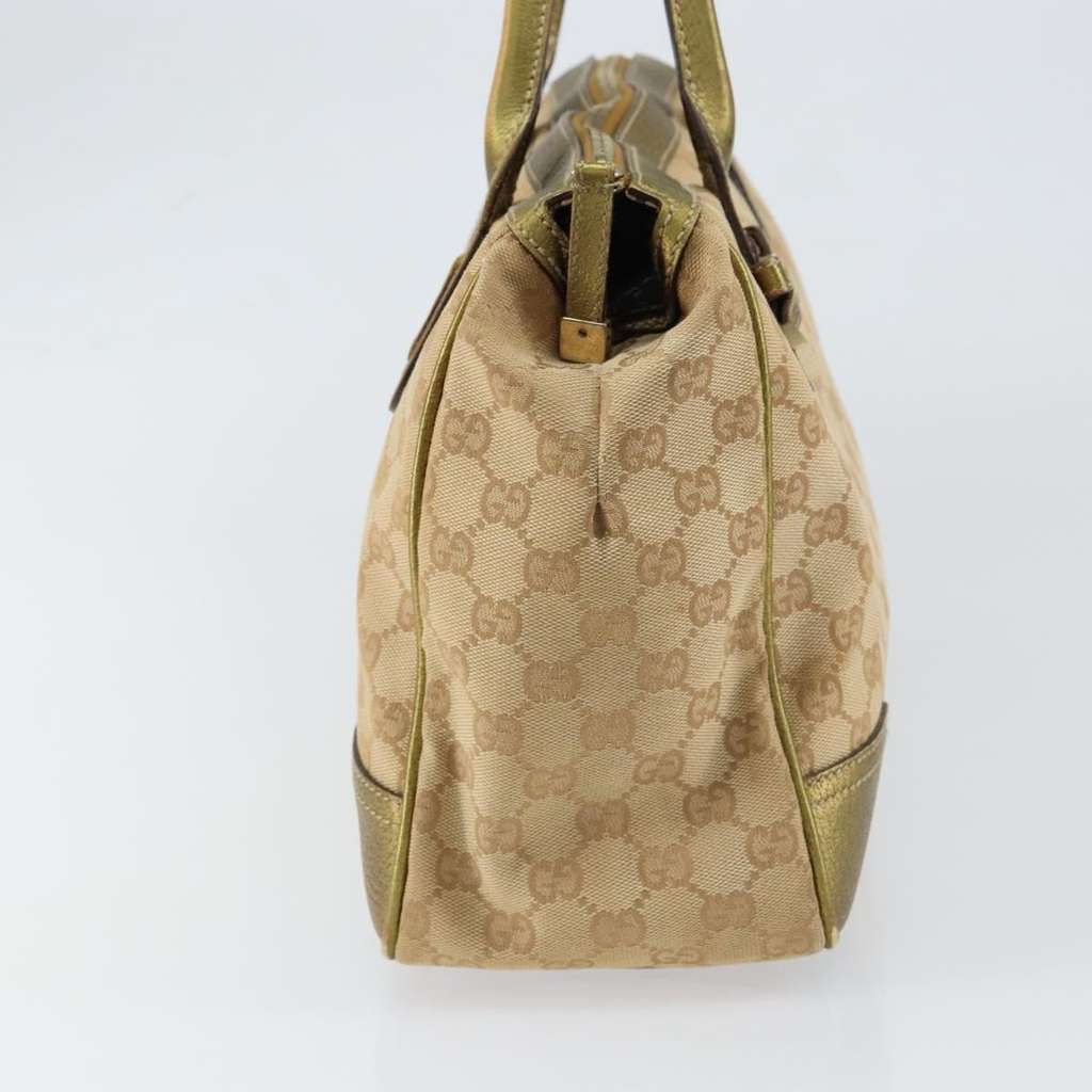 Gucci Princy Zip Tote Beige Canvas Good condition - Model View