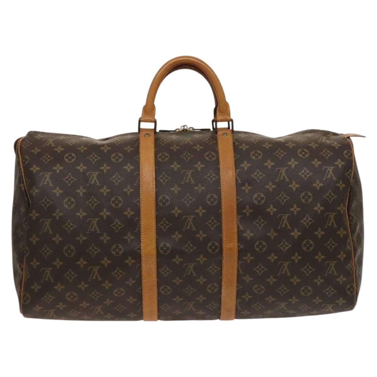Louis Vuitton Keepall Bag Brown Canvas Good condition - Back View