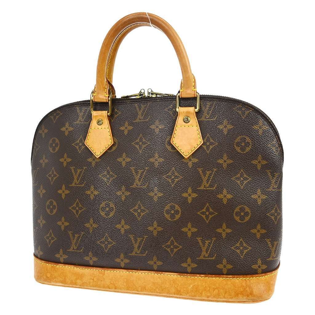 Louis Vuitton Alma Handbag Brown Canvas Fair condition - Back View