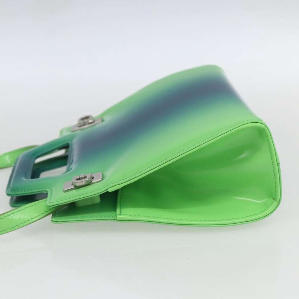 Salvatore Ferragamo Wanda Top Handle Shoulder Bag Green Good condition - Inside View