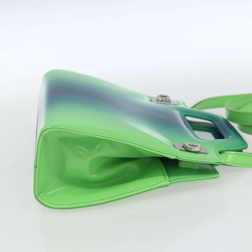 Salvatore Ferragamo Wanda Top Handle Shoulder Bag Green Good condition - Model View