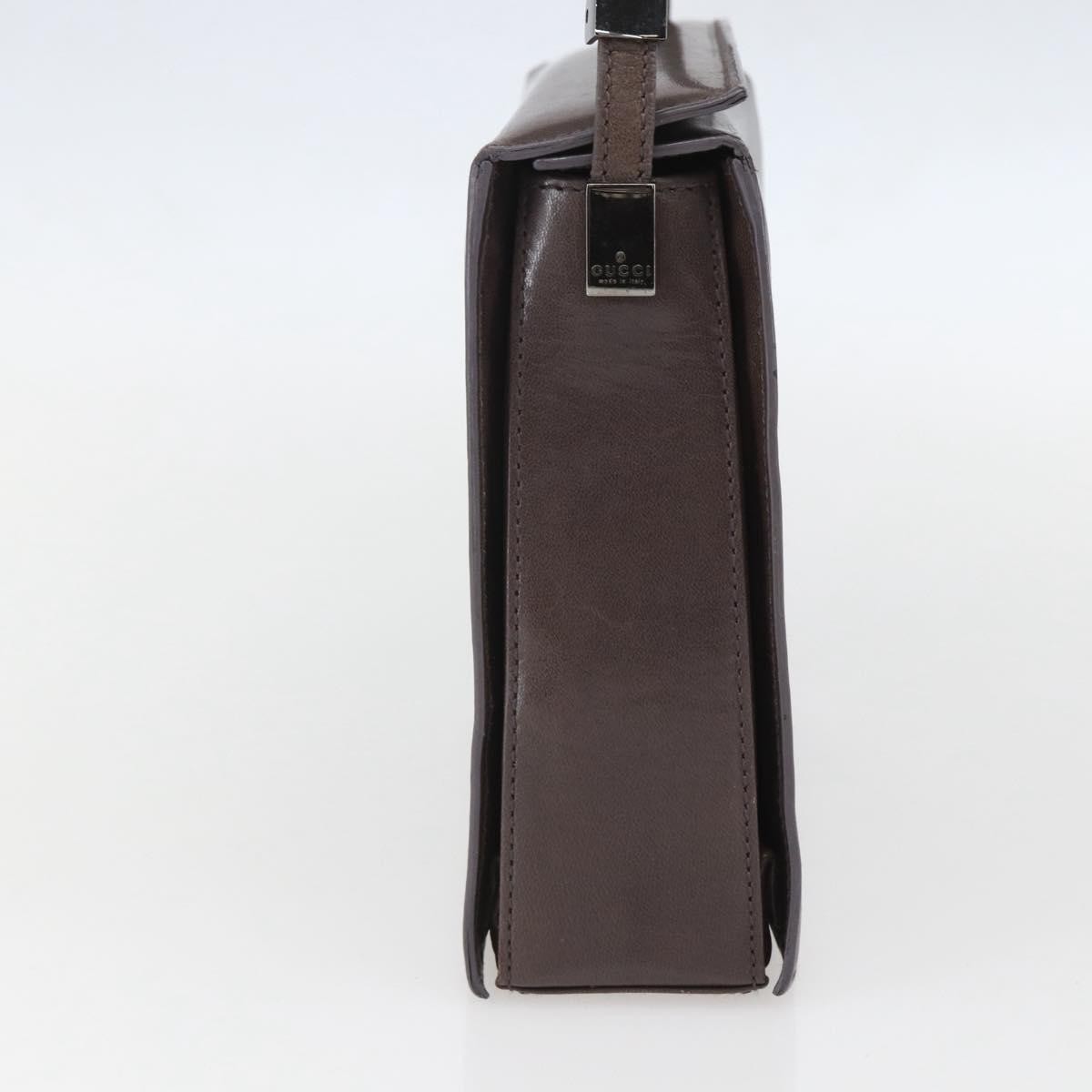 Gucci Vintage Shoulder Bag Brown Leather Good condition - Inside View