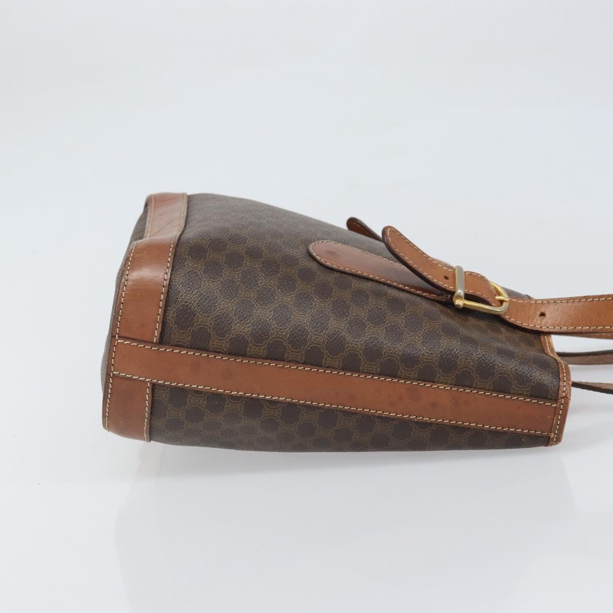 Celine Vintage Macadam Tote bag Brown Canvas Fair condition - Inside View