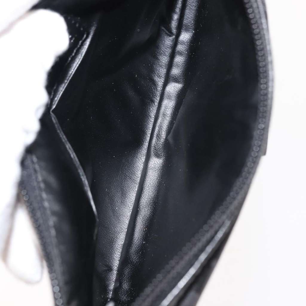 Fendi FF Logo Pouch Black Canvas Good condition - Box View