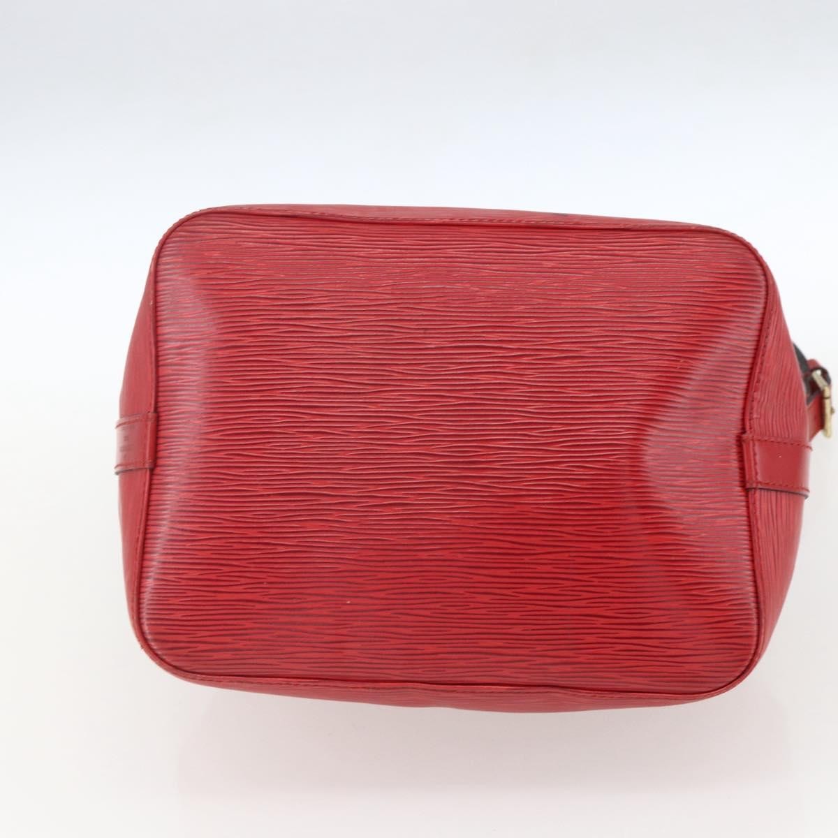 Louis Vuitton Petit Noe Handbag Red Leather Good condition - Box View