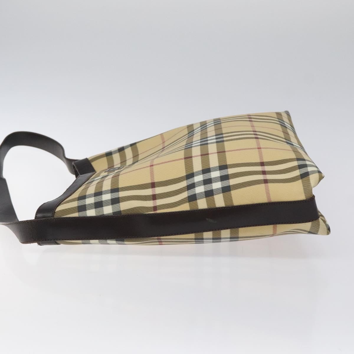 Burberry Shoulder Bag Beige Canvas Good condition - Model View