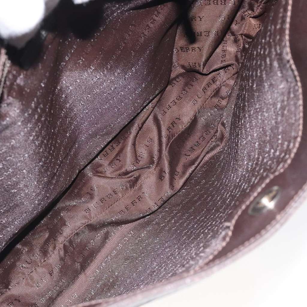 Burberry Shoulder Bag Beige Canvas Good condition - Box View