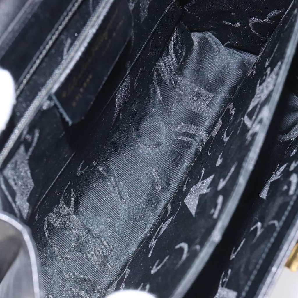 Salvatore Ferragamo Convertible Top Handle Bag Black Leather Good condition - Box View