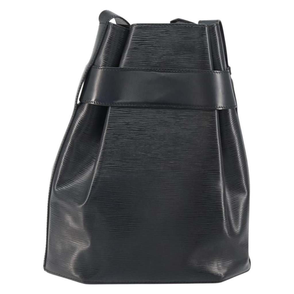 Louis Vuitton Vintage Sac d'Epaule Handbag Black Leather Fair condition - Back View