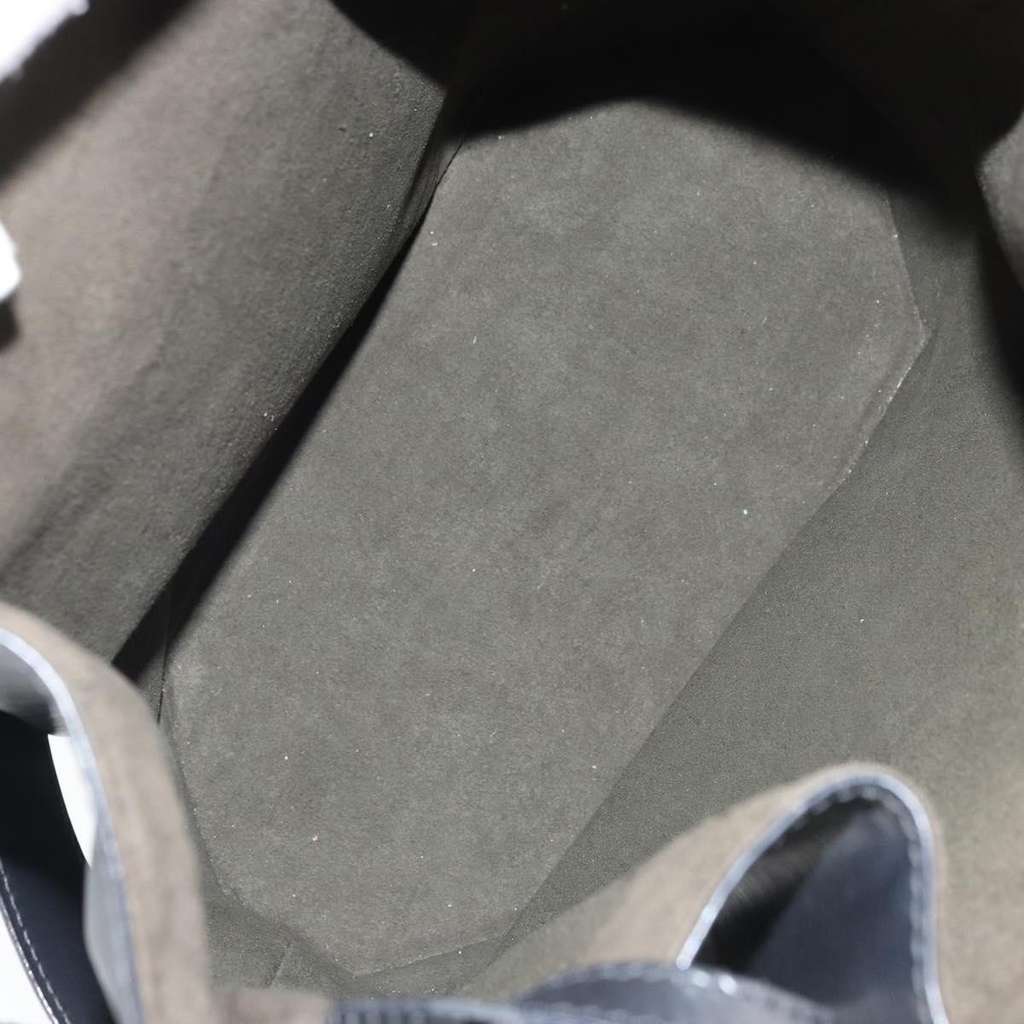 Louis Vuitton Vintage Sac d'Epaule Handbag Black Leather Fair condition - Box View