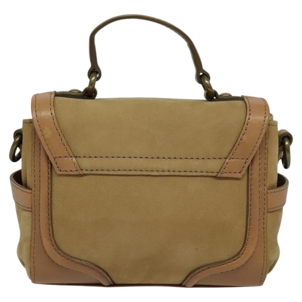 Burberry Blue Label Handbag Beige Suede Good condition - Back View