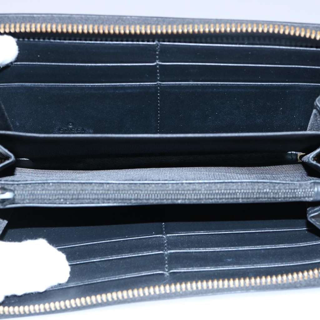 Gucci Sylvie Continental Wallet Black Leather Good condition - Box View