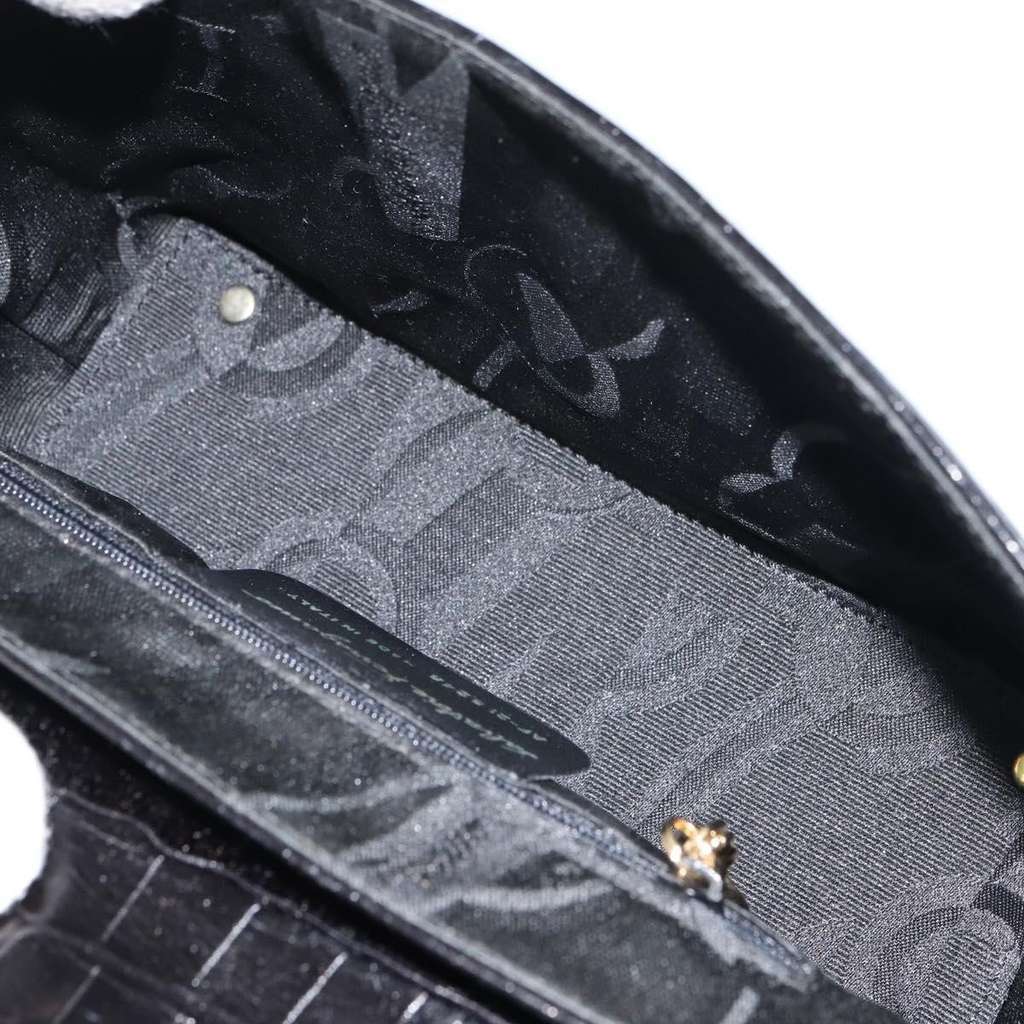 Salvatore Ferragamo Vala Shoulder Bag Black Leather Good condition - Box View