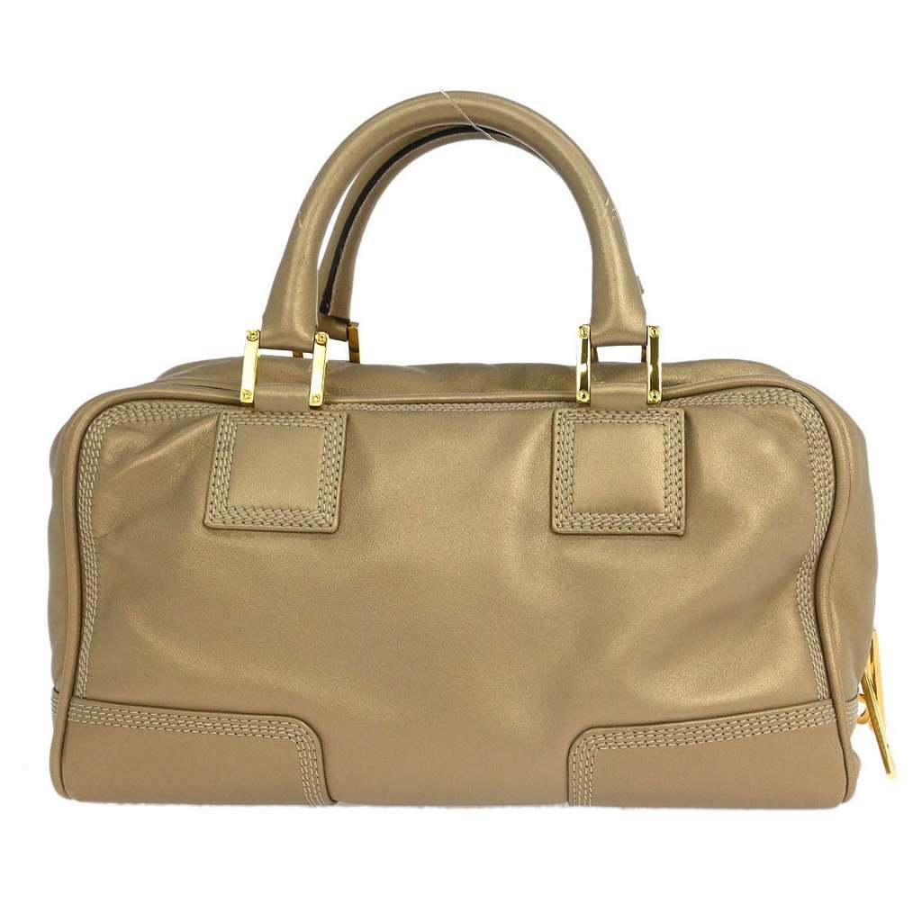 Loewe Amazona Bag Gold Leather Good condition - Back View