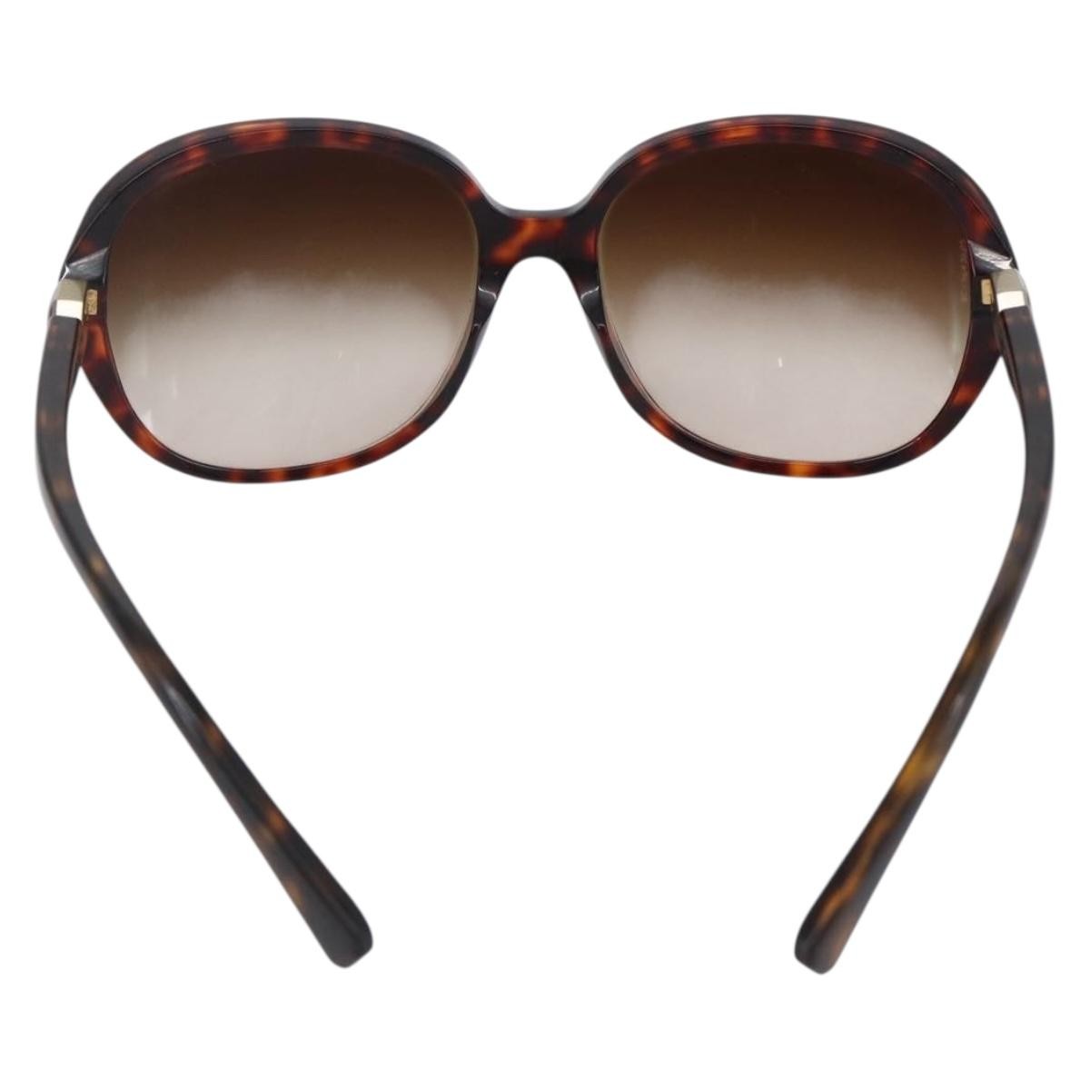 Chanel CHANEL Logo Sunglasses Eye Wear Brown Plastic Good condition - Back View