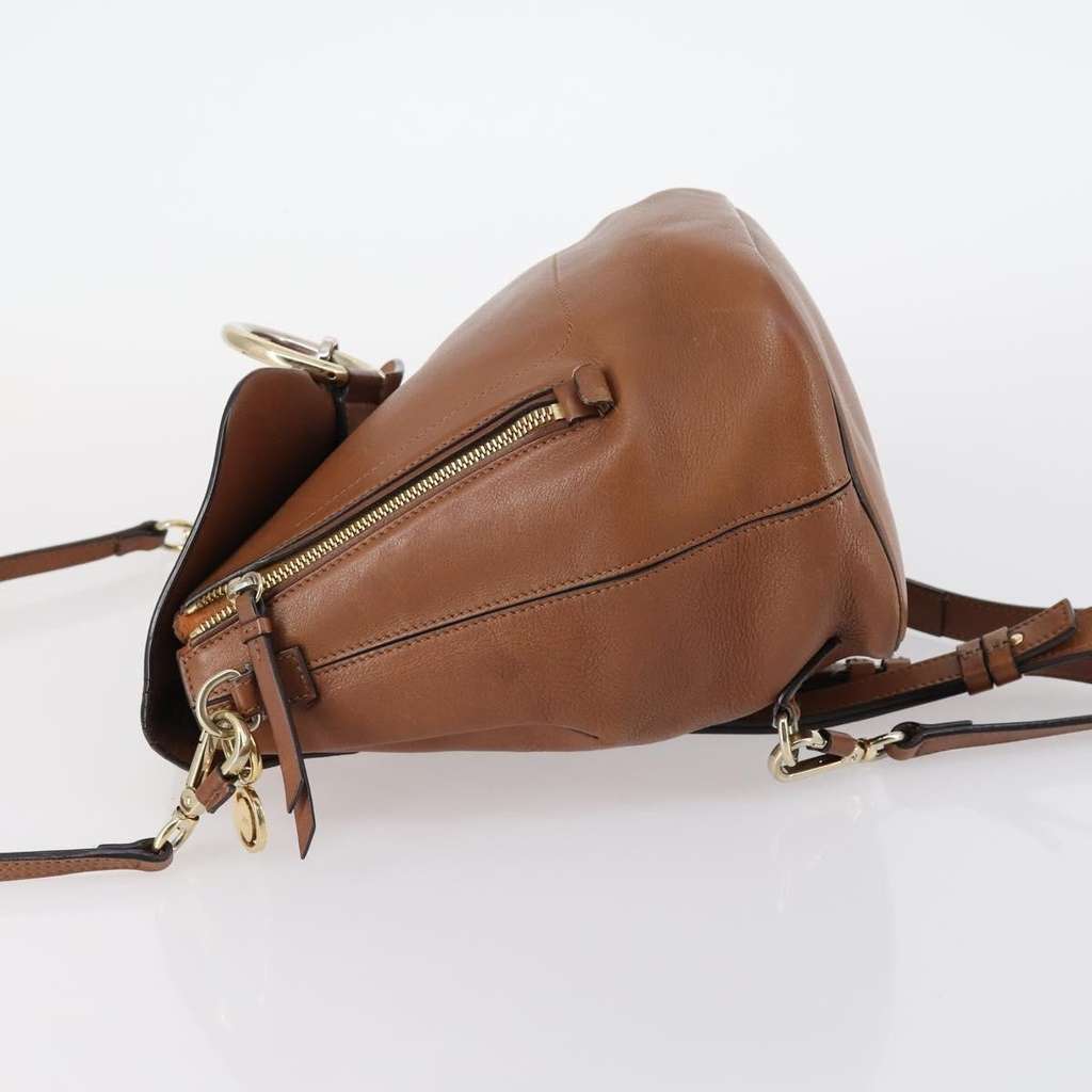 Chloe Faye Backpack Brown Suede Good condition - Model View