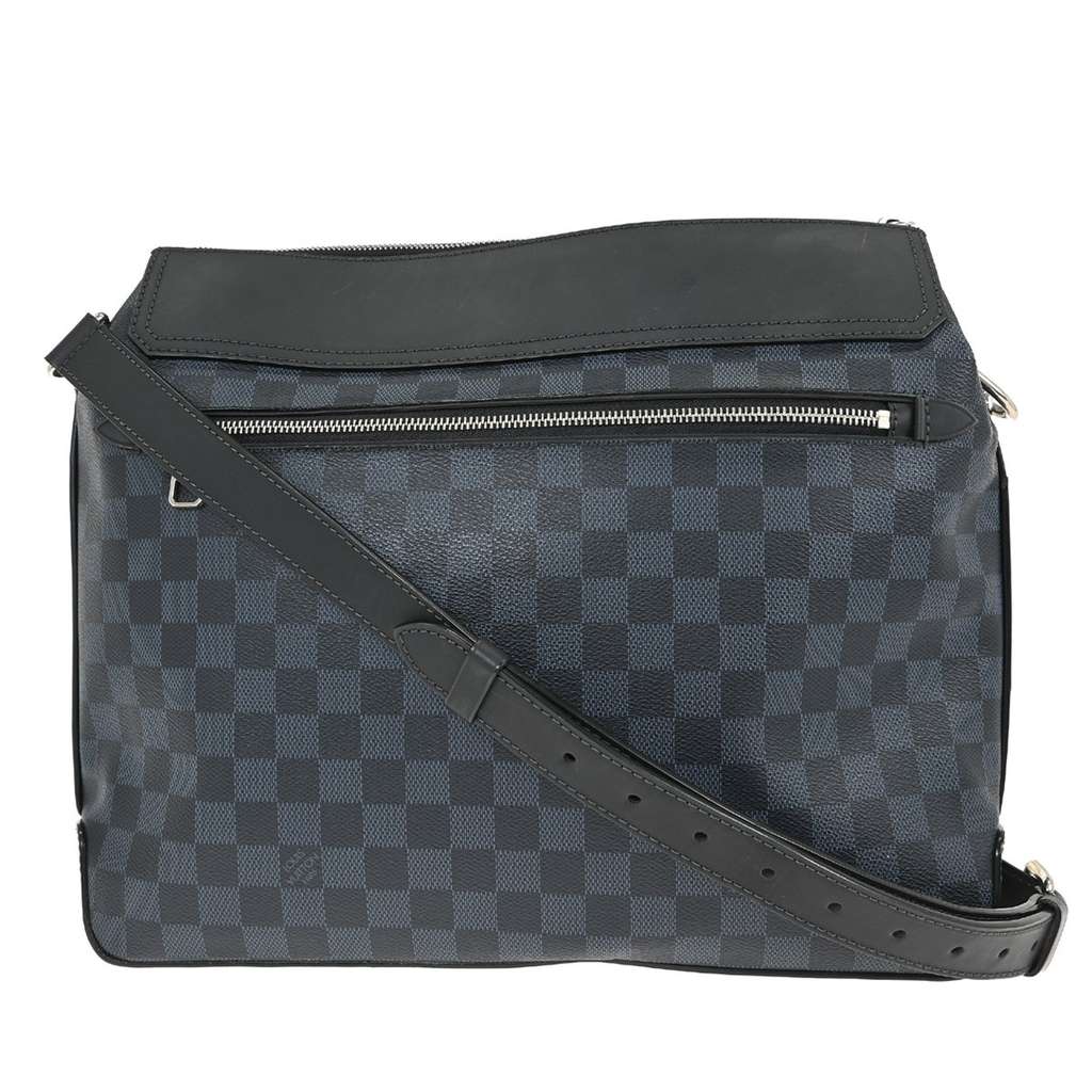 Louis Vuitton Greenwich Messenger Bag Black Canvas Good condition - Back View