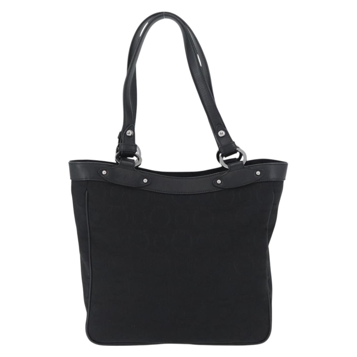 Salvatore Ferragamo Vintage Tote bag Black Canvas Good condition - Back View