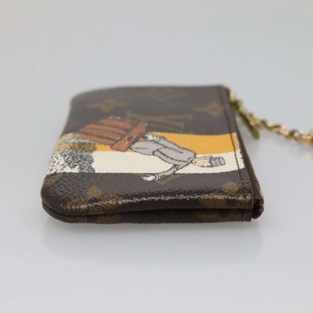 Louis Vuitton Pochette Clés Brown Canvas Good condition - Inside View