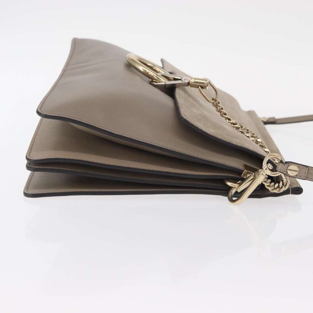 Chloe Faye Shoulder Bag Beige Suede Good condition - Inside View