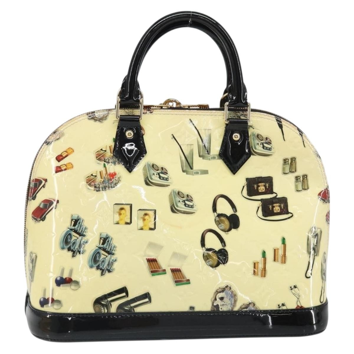 Louis Vuitton Alma Handbag White Good condition - Back View