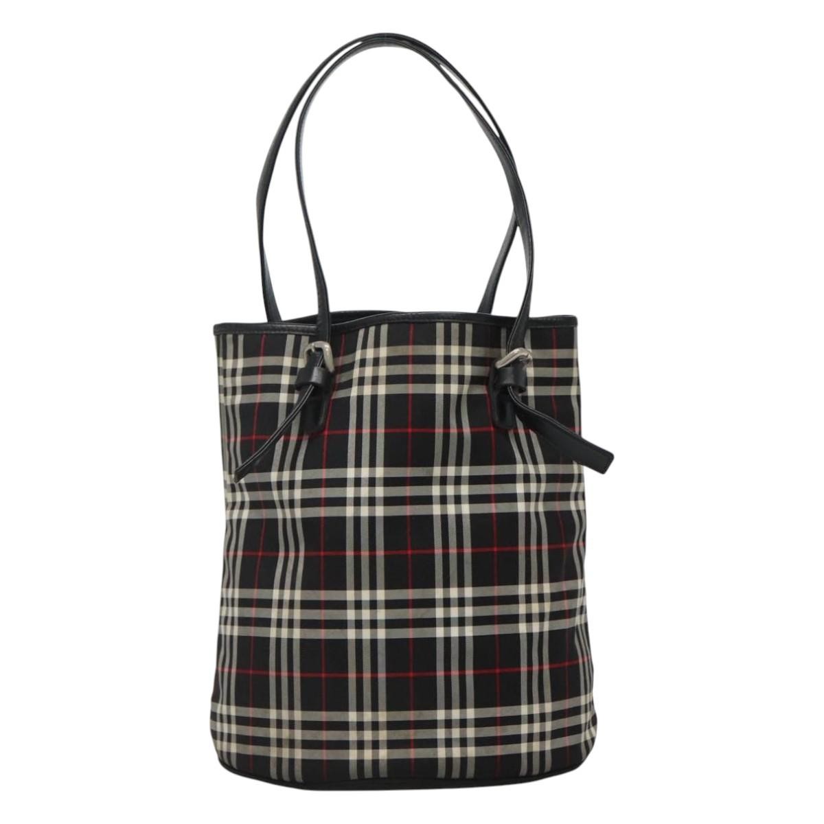 Burberry Nova Check Tote Black Good condition - Back View