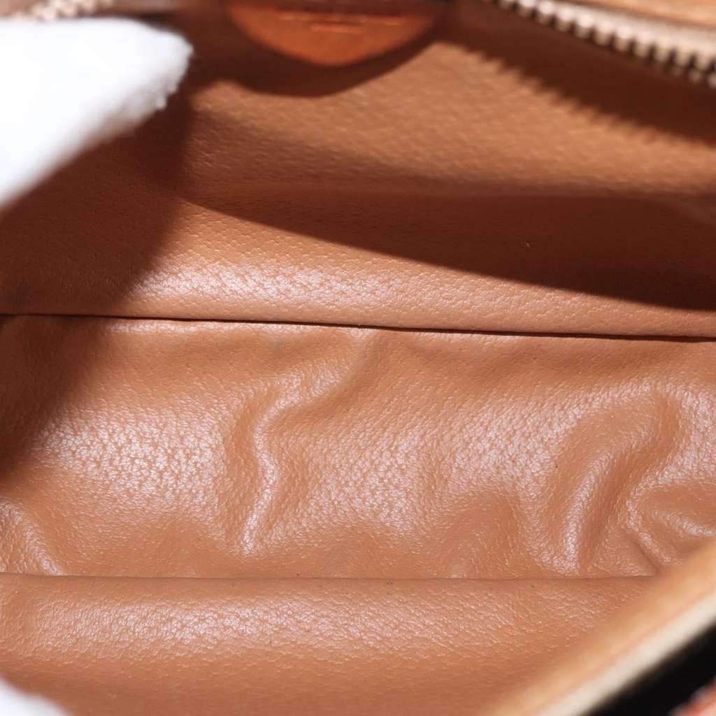 Celine Vintage Macadam Shoulder Bag Beige Canvas Good condition - Box View