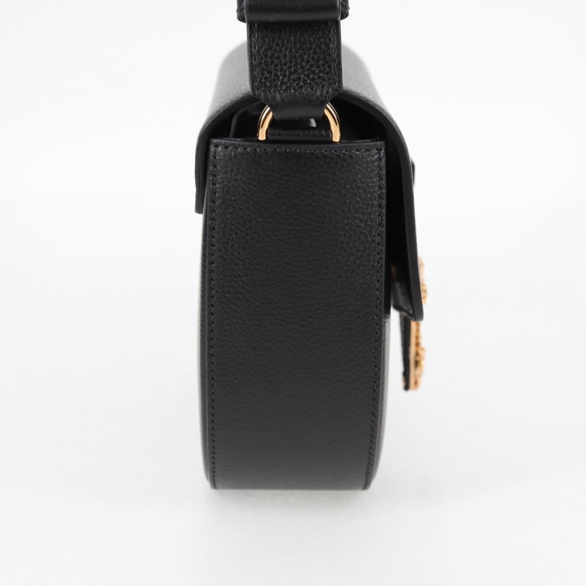 Versace Virtus Flap Messenger Bag Black Leather Very good condition - Model View