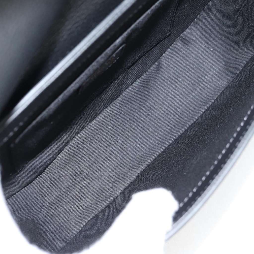 Versace Virtus Flap Messenger Bag Black Leather Very good condition - Box View