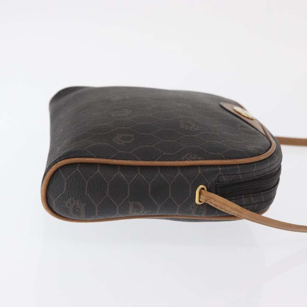 Christian Dior Vintage Honeycomb Shoulder Bag Black Canvas Good condition - Inside View