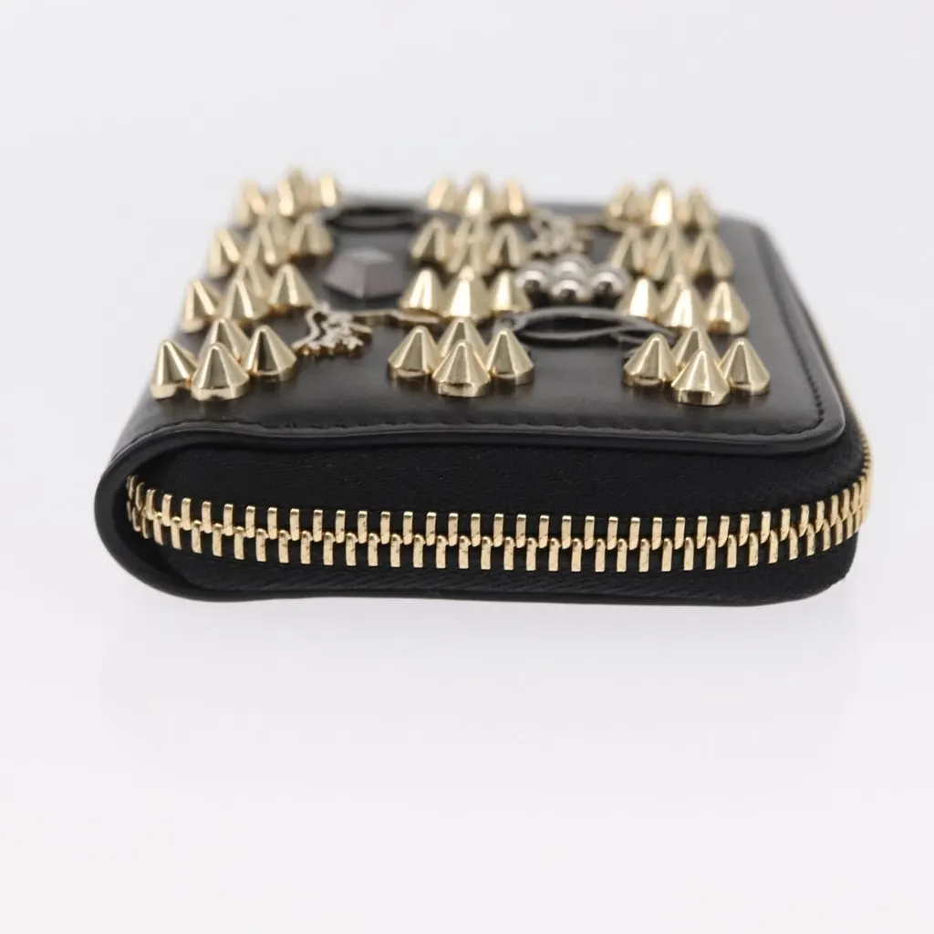 Christian Louboutin Panettone Coin Purse Black Leather Very good - Inside View
