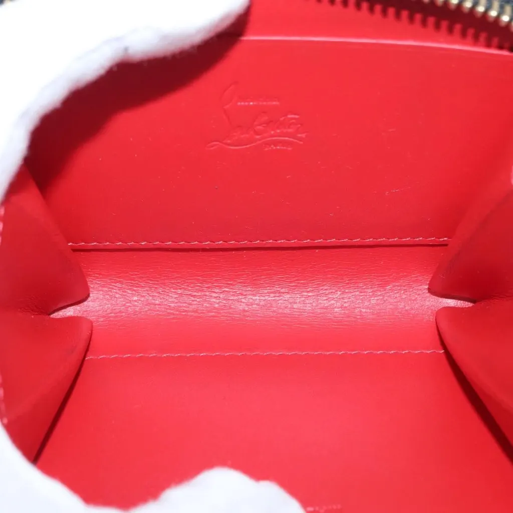 Christian Louboutin Panettone Coin Purse Black Leather Very good - Box View