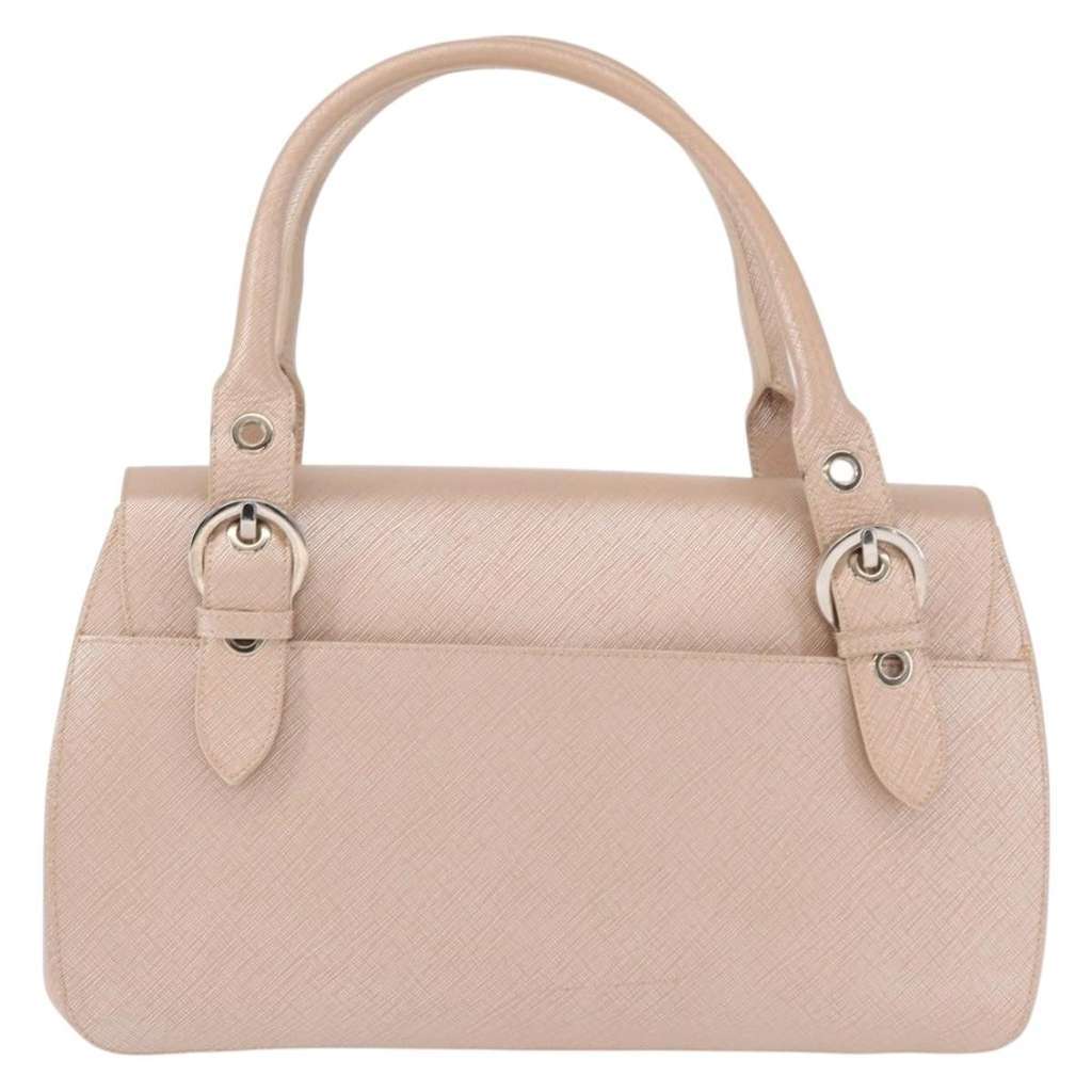 Salvatore Ferragamo Gancini Shoulder Bag Pink Leather Good condition - Back View
