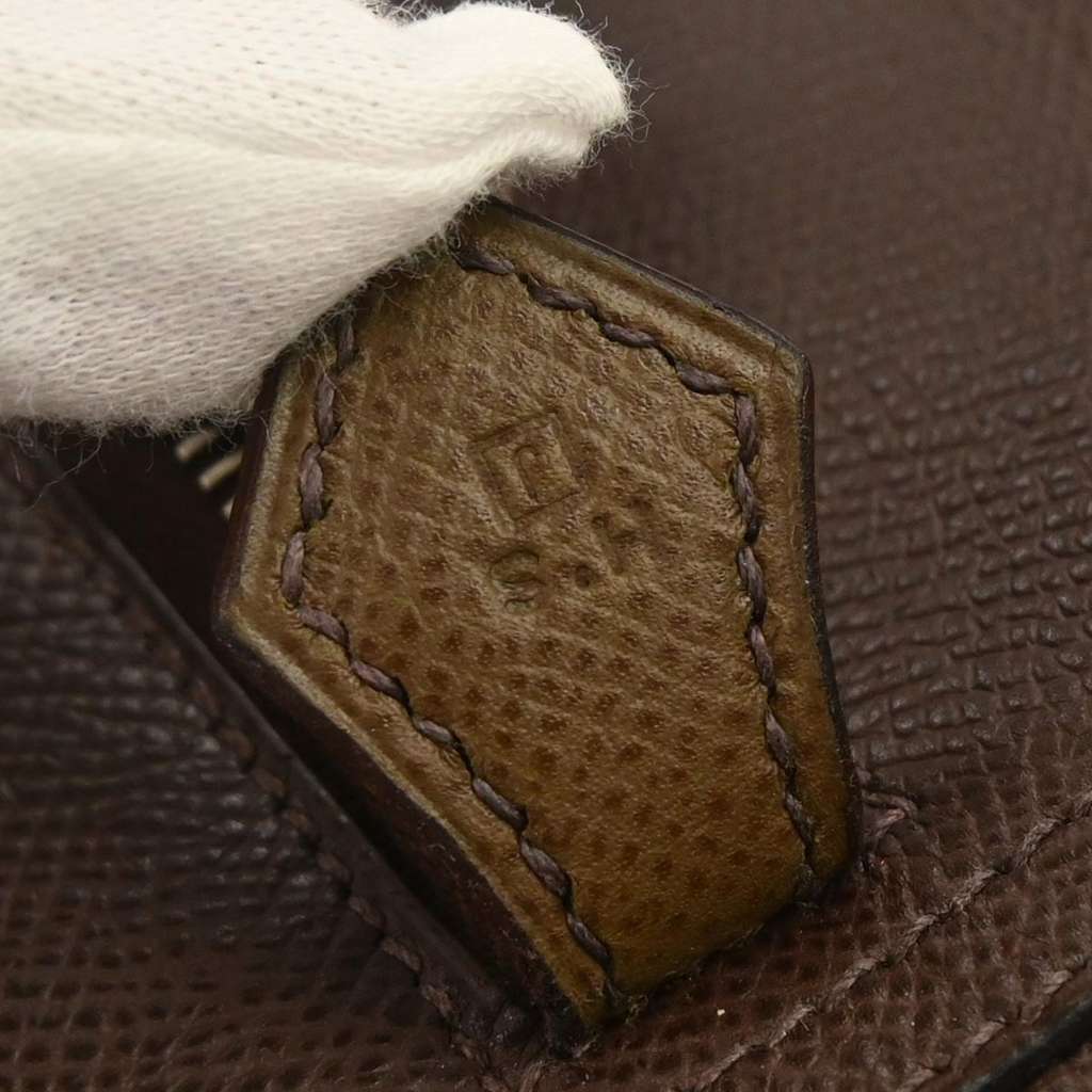 Hermès Plume Bag Brown Leather Good condition - Box View