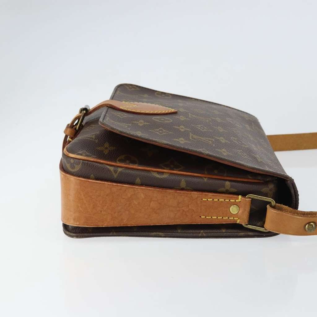 Louis Vuitton Cartouchiere Handbag Brown Canvas Good condition - Inside View
